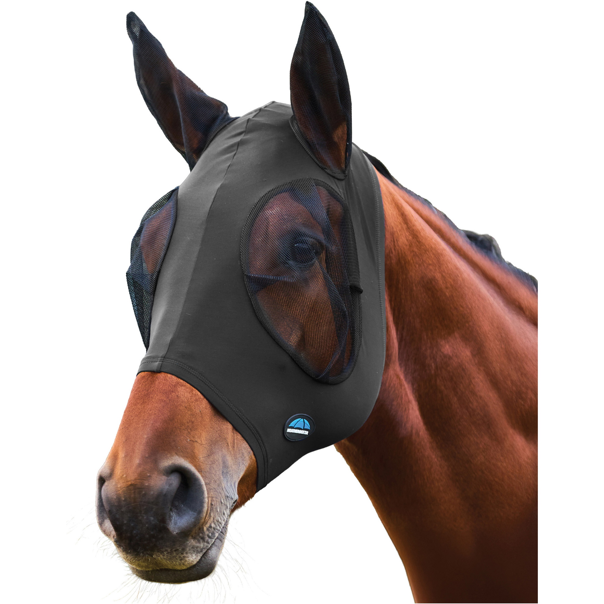 2026 WeatherBeeta Comfitec Stretch Fly Mask With Ears 1029736018 - Charcoal / Black